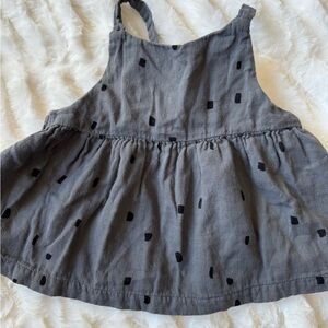 Mini Sibling Dress Grey Geometric